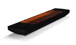 Heatscope Spot 2800 W - Nero integrale - Telecomando, vista 2