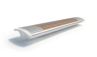 Heatscope Next 3000 W - Vit, vy 1